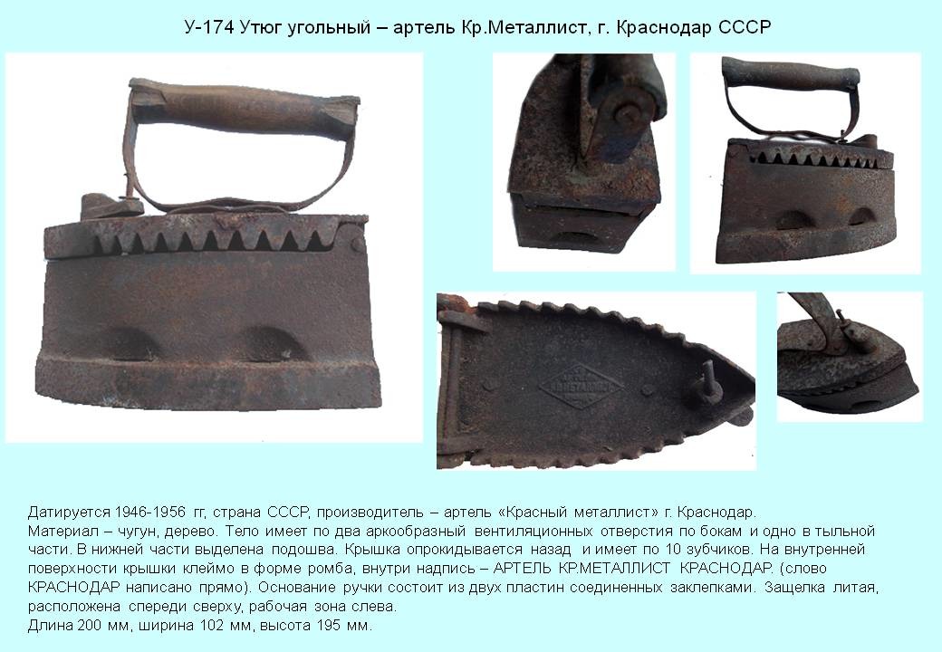 Irons museum. Collecting vintage irons. History of ironing. История глажения. Утюги на углях. Артель "Красный металлист" г. Краснодар.
