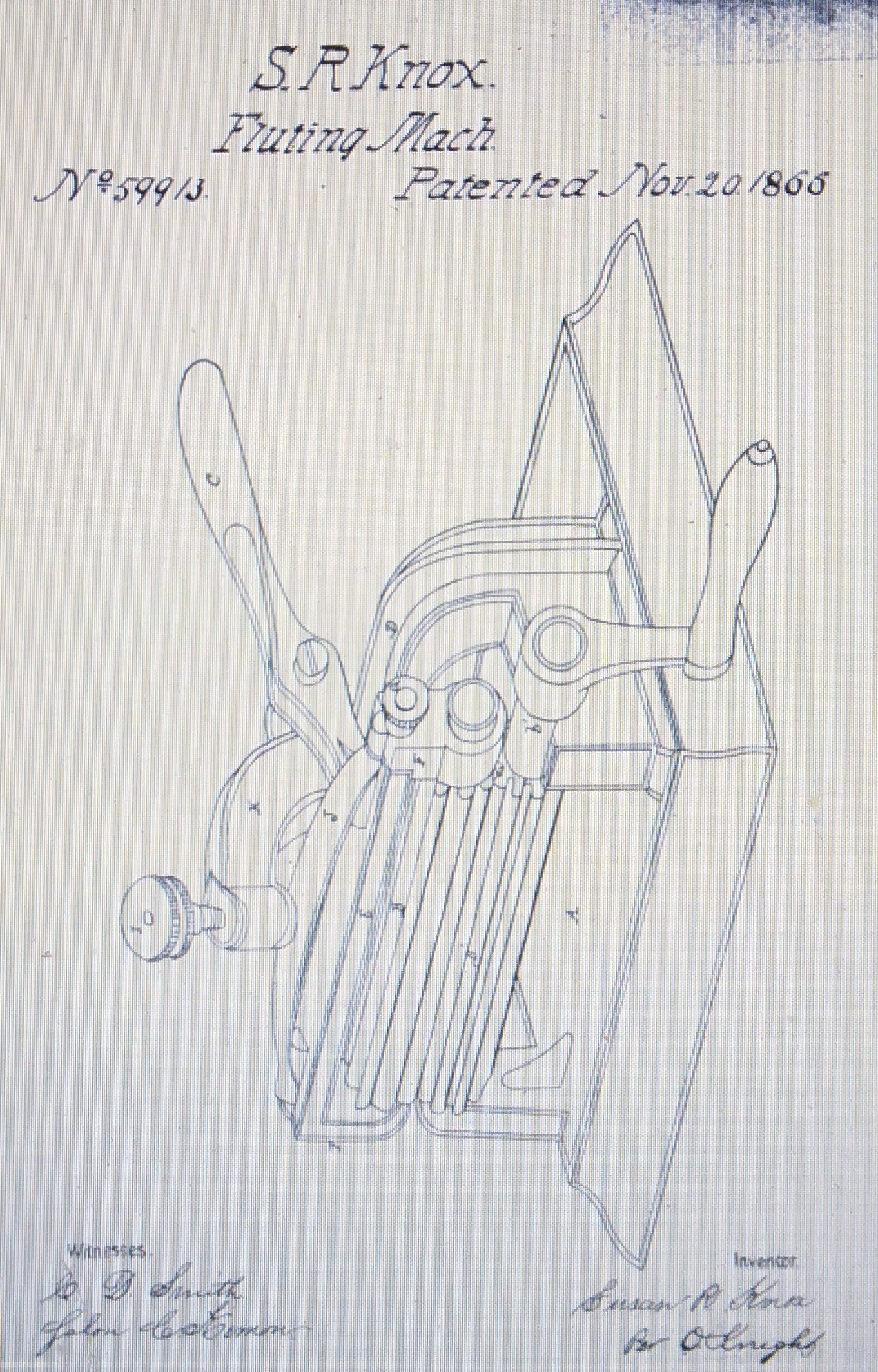 Irons museum. Collecting vintage irons. History of ironing. Музей утюга. Коллекционирование старинных утюгов. История глажения. Специальные утюги. Флутеры. С. Р. Нокс. Патент № 59913 от 20 ноября 1866 года.