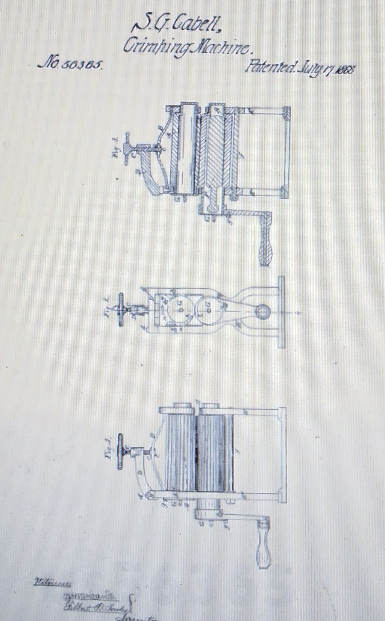 Irons museum. Collecting vintage irons. History of ironing. Музей утюга. Коллекционирование старинных утюгов. История глажения. Специальныеи утюги. Флутеры. Сэмюэль Кейбелл (Samuel Cabell). Обжимная машина. Патент № 56365 от 17 июля 1866 года. 