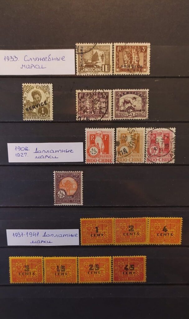 История почты и почтовых марок Французского Индокитая