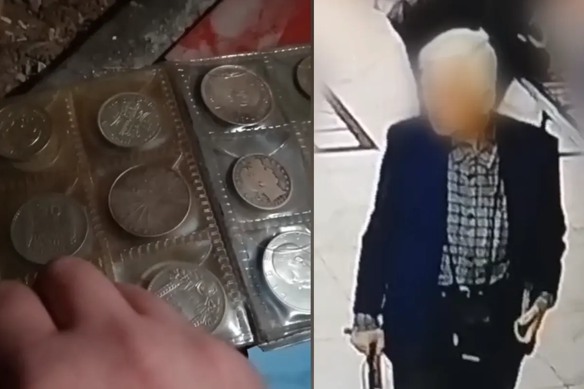 Украл альбом с редкими монетами