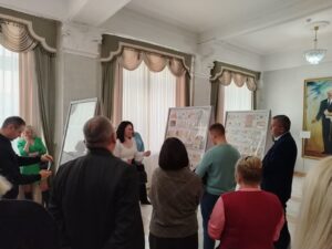 Открытие выставки БелРООК и БСФ в Академии управления при Президенте Республики Беларусь