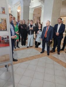 Открытие выставки БелРООК и БСФ в Академии управления при Президенте Республики Беларусь