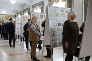 Открытие выставки БелРООК и БСФ в Академии управления при Президенте Республики Беларусь