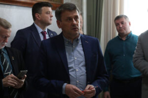 Открытие выставки БелРООК и БСФ в Академии управления при Президенте Республики Беларусь