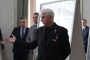 Открытие выставки БелРООК и БСФ в Академии управления при Президенте Республики Беларусь