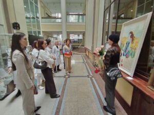Открытие выставки членов БелРООК в Национальном банке